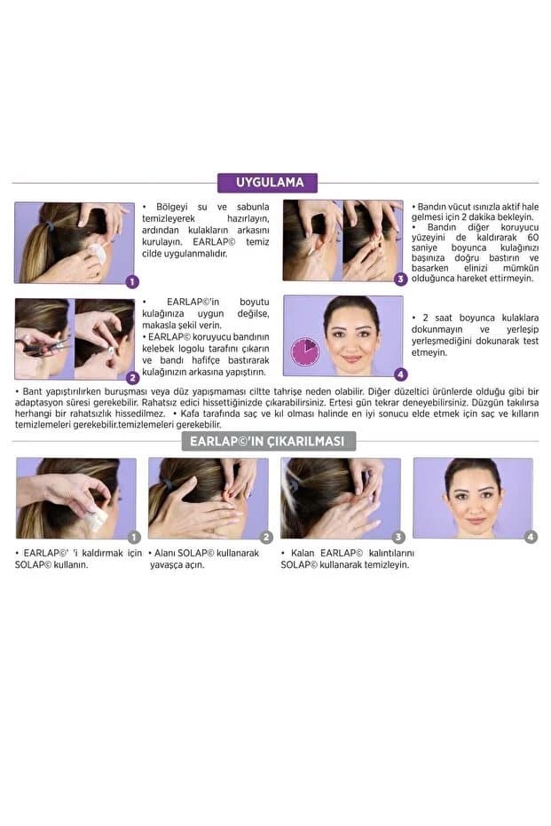 Earlap Kozmetik Kepçe Kulak Düzeltici Bant
